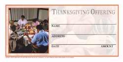 Offering Envelope-Thanksgiving Offering (4 Color) (Pack Of 500) (Pkg-500)