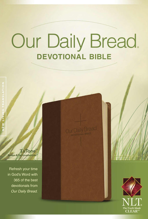 NLT2 Our Daily Bread Devotional Bible-Brown/Tan TuTone