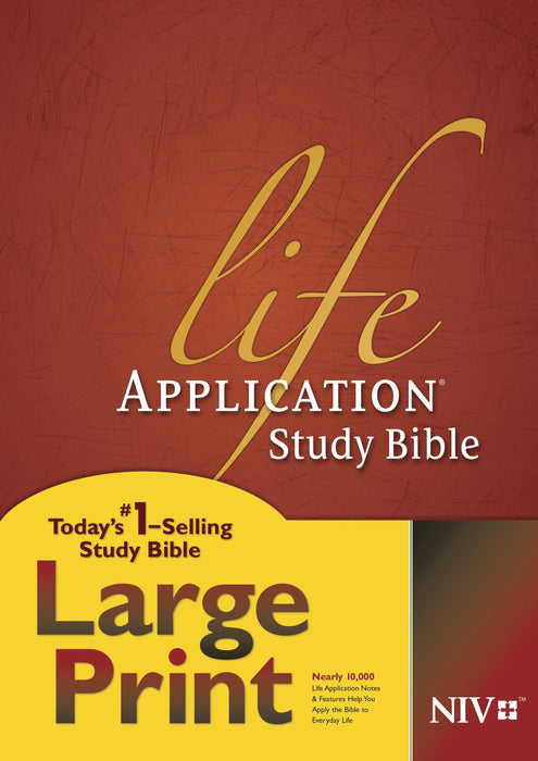 NIV Life Application Study Bible/Large Print-Hardcover