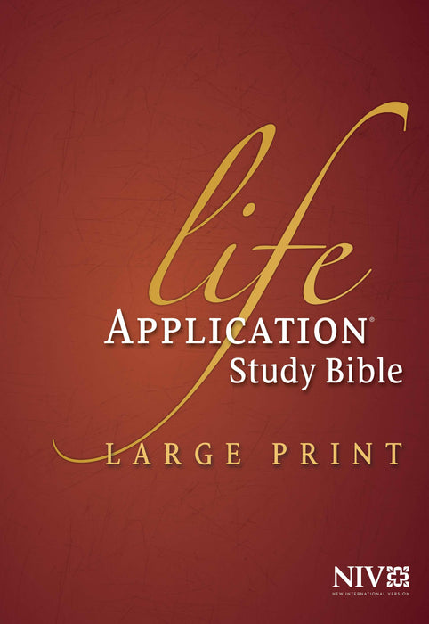 NIV Life Application Study Bible/Large Print-Hardcover Indexed