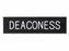 Badge-Deaconess-Pin Back (5/8 x 2)-Plastic