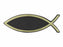 Auto Decal-3D Fish- Small (Gold) (Pack Of 12) (Pkg-12)