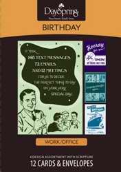 Card-Boxed-Birthday-Work/Office (Box Of 12) (Pkg-12)