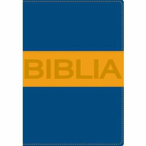 Span-NIV*Thinline Bible/Compact-Blue/Orange DuoTone