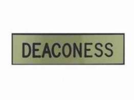 Badge-Deaconess-Pin W/Safety Catch-Gold/Black