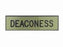 Badge-Deaconess-Pin W/Safety Catch-Gold/Black