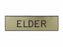 Badge-Elder-Pin W/Safety Catch-Gold/Black