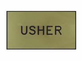 Badge-Usher-Magnetic-Gold/Black