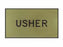 Badge-Usher-Magnetic-Gold/Black