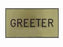 Badge-Greeter-Clip Back-Gold/Black