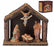 Nativity w/Wood Stable Set (4 Pc)