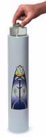 Candle-Disposable Liquid Wax Christ Candle (13") (RW 37X)