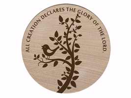 Coaster Set-Glory of The Lord-Sandstone (Pack of 4) (Pkg-4)