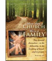 Welcome Folder-More Than Church, We're Family (Acts 2:42) (Pack Of 12) (Pkg-12)