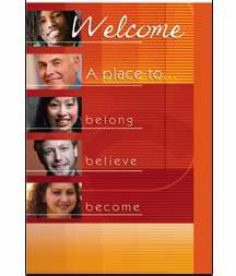 Welcome Folder-Place To Belong Believe Become (Pack Of 12) (Pkg-12)