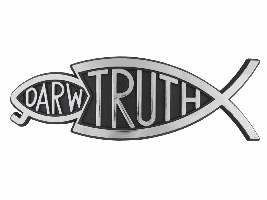 Auto Decal-3D Darw/Truth-Large (Silver) (Pack of 6) (Pkg-6)