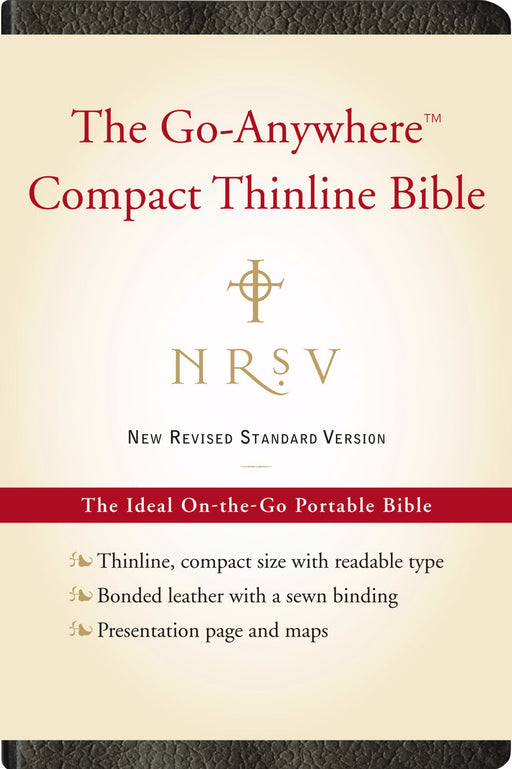 NRSV Go-Anywhere Compact Thinline-Black Bonded Leather