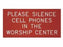 Sign-Please Silence Cell Phones-Formica-Red (4x8)