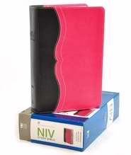 NIV Study Bible/Personal Size-Black/Pink Duo-Tone