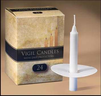 Candle-Congregation-W/Drip Protection-1/2" X 4-1/4"-Pack of 24 (Pkg-24)
