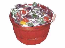 Candy-Assorted Jesus Loves You Lollipops w/Basket (Pack of 500) (Pkg-500)
