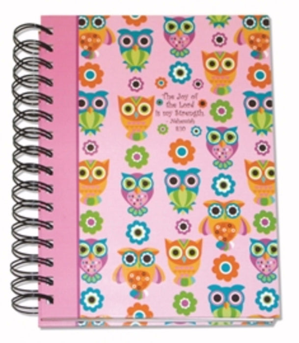 Journal-Owls-Nehemiah 8:10-(Lined)