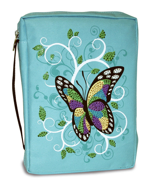Bible Cover-Gem Embellished-Butterfly-X Large