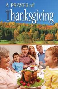 Tract-Prayer Of Thanksgiving (NIV) (Pack Of 25) (Pkg-25)