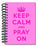 Journal-Keep Calm And Pray On-Pink (5" x 7")