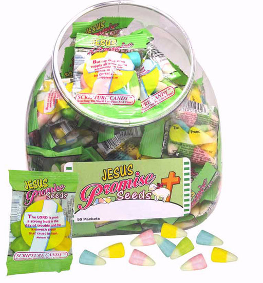 Candy-Scripture Promise Seeds Jar-Easter (Pack Of 50) (Pkg-50)