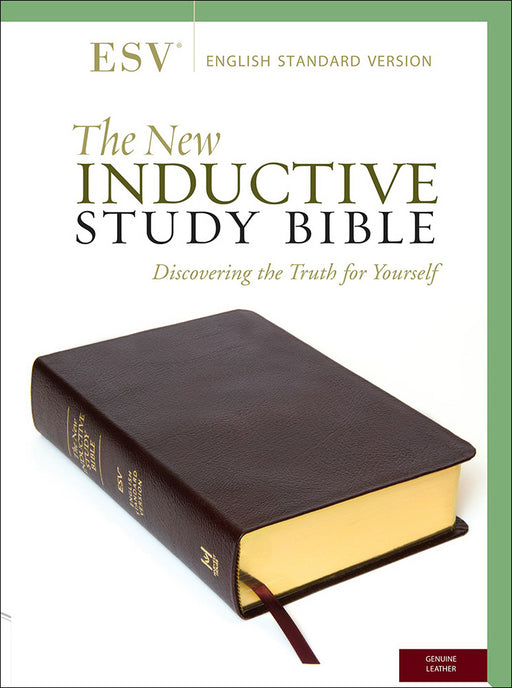 ESV New Inductive Study Bible-Burgundy Genuine Leather