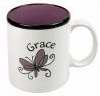 Span-Mug-Grace/Butterfly-Purple Interior w/Gift Box