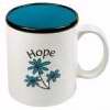 SPAN-Mug-Hope/Flowers-Blue Interior W/Gift Box