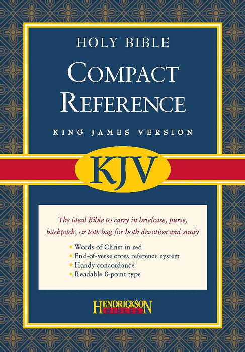 KJV Large Print Compact Reference Bible-Burgundy Bonded Leather