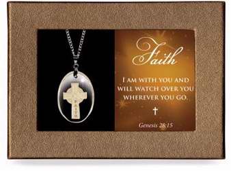 Necklace-Faith Cross w/Gift Box (18")