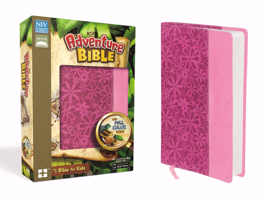 NIV Adventure Bible (Full Color)-Raspberry/Pink Duo-Tone