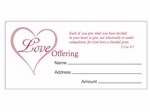 Offering Envelope-Love Offering (2 Cor 9:7) (Pack Of 500) (Pkg-500)