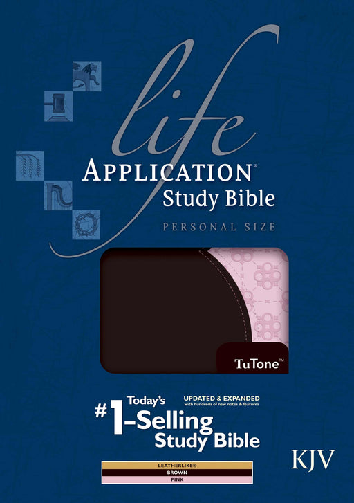 KJV Life Application Study Bible/Personal Size-Brown/Pink TuTone Indexed