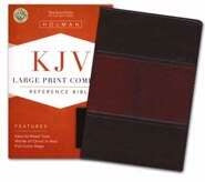 KJV Large Prt Compact Bible-Saddle Brn LeatherTouc