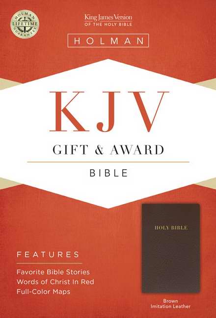KJV Gift & Award Bible-Dark Brown Imitation Leather