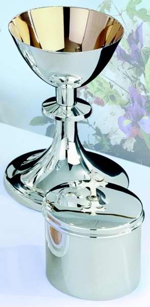 Communion-Chalice-Traditional American Design-Silverplated-7"h (ASA 900)