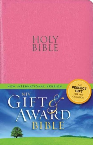 NIV*Gift & Award Bible-Pnk LeatherLook