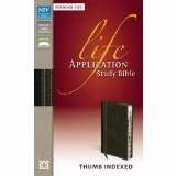 NIV Life Application Study Bible/Personal Size-Bark/Dark Moss Duo-Tone Indexed