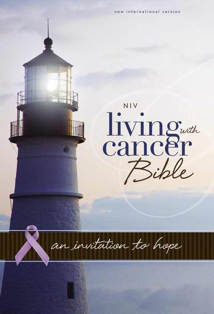 NIV Living With Cancer Bible-Navy/Chocolate Duo-Tone