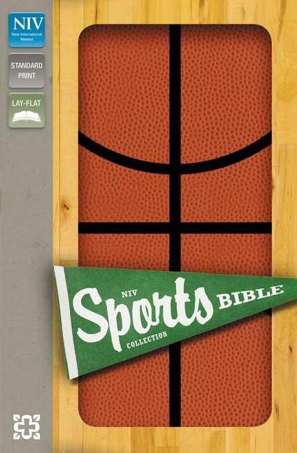NIV Sports Collection Bible (Basketball)-Brown Leather-Look