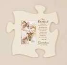 Plaque-Frame-Puzzle Piece-Our Family-Cream (12 x 1