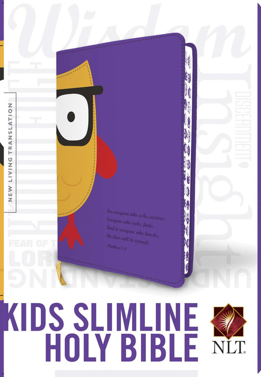 NLT2 Kids Slimline Bible-Purple LeatherLike
