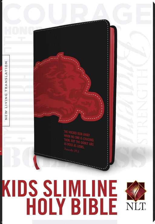 NLT2 Kids Slimline Bible-Black/Red TuTone