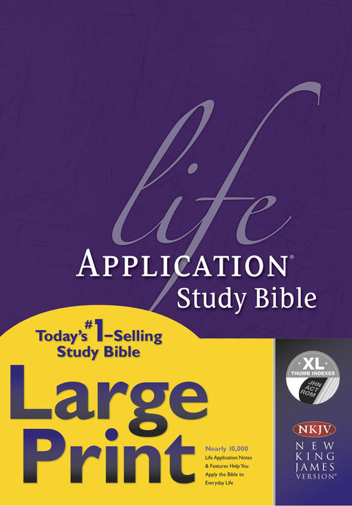 NKJV Life Application Study Bible/Large Print-Hardcover Indexed
