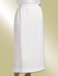 Clergy Skirt-Womens (H155/F648)-Length 52/Hips To 51-White